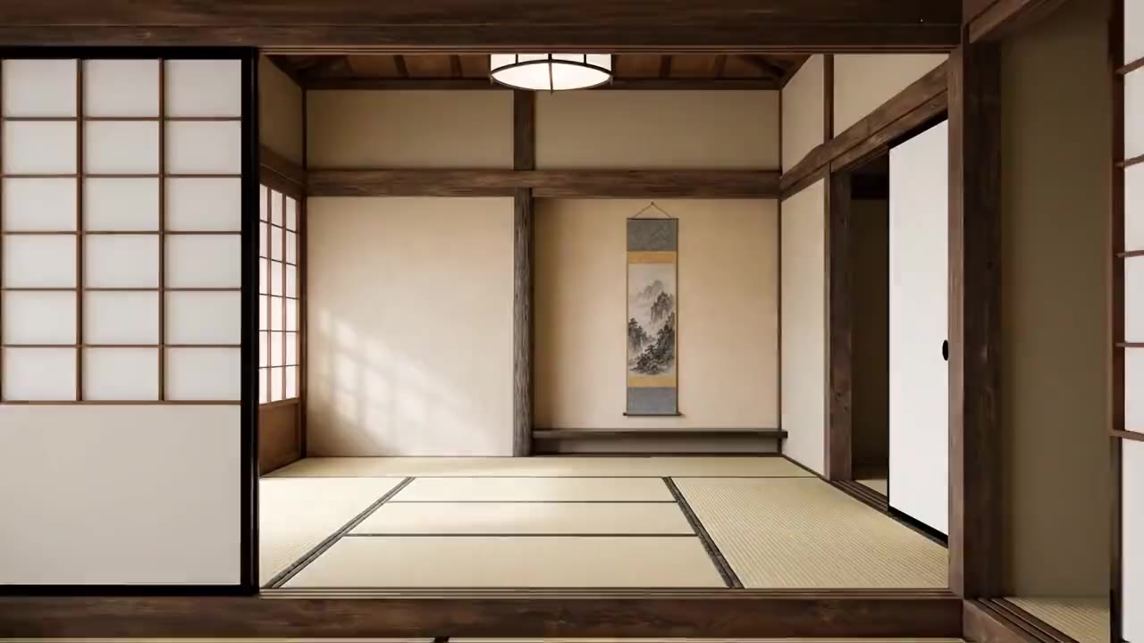 床の間に掛けられた掛け軸（イメージ）